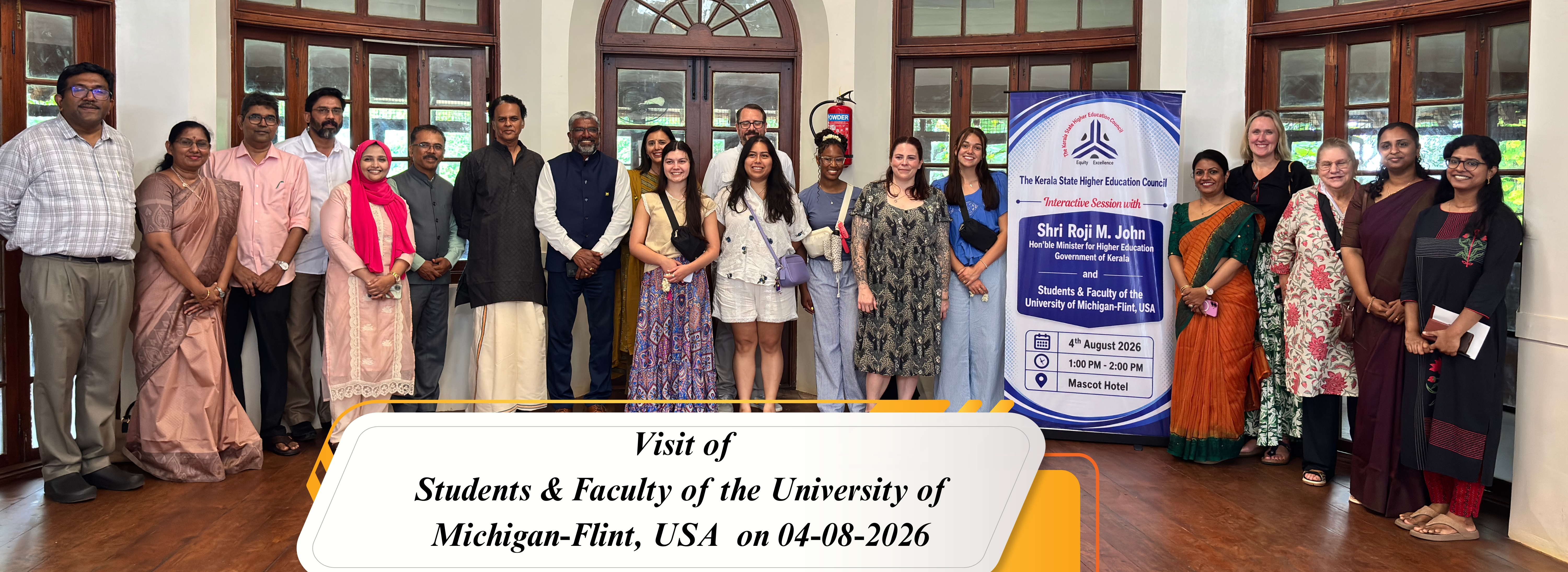 Visit of Students & Faculty from the University of Michigan–Flint, USA